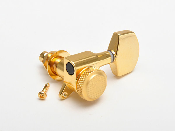 MBS33G  Kluson Modern "Backlock" / German / 3 links 3 rechts, gold, Locking tuner